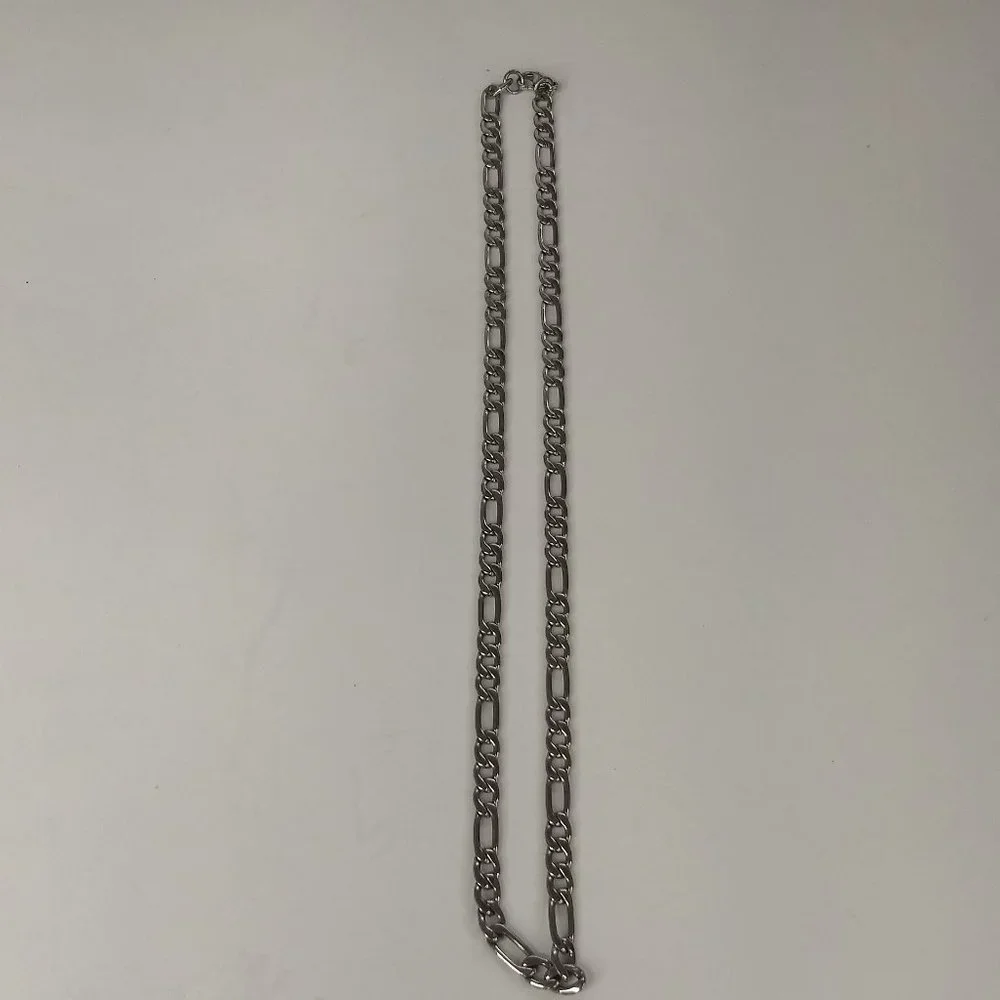 Chisel Figaro Chain Stainless Steel Necklace Link Unisex Gift Minimalist Preppy